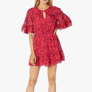 Joke Teresa Mini Silk Dress Hibiscus XS